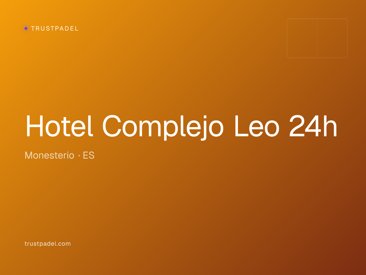 Hotel Complejo Leo 24h padel club