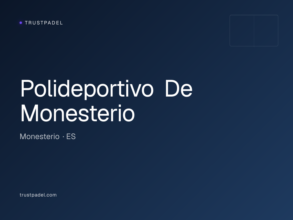 Polideportivo De Monesterio padel club