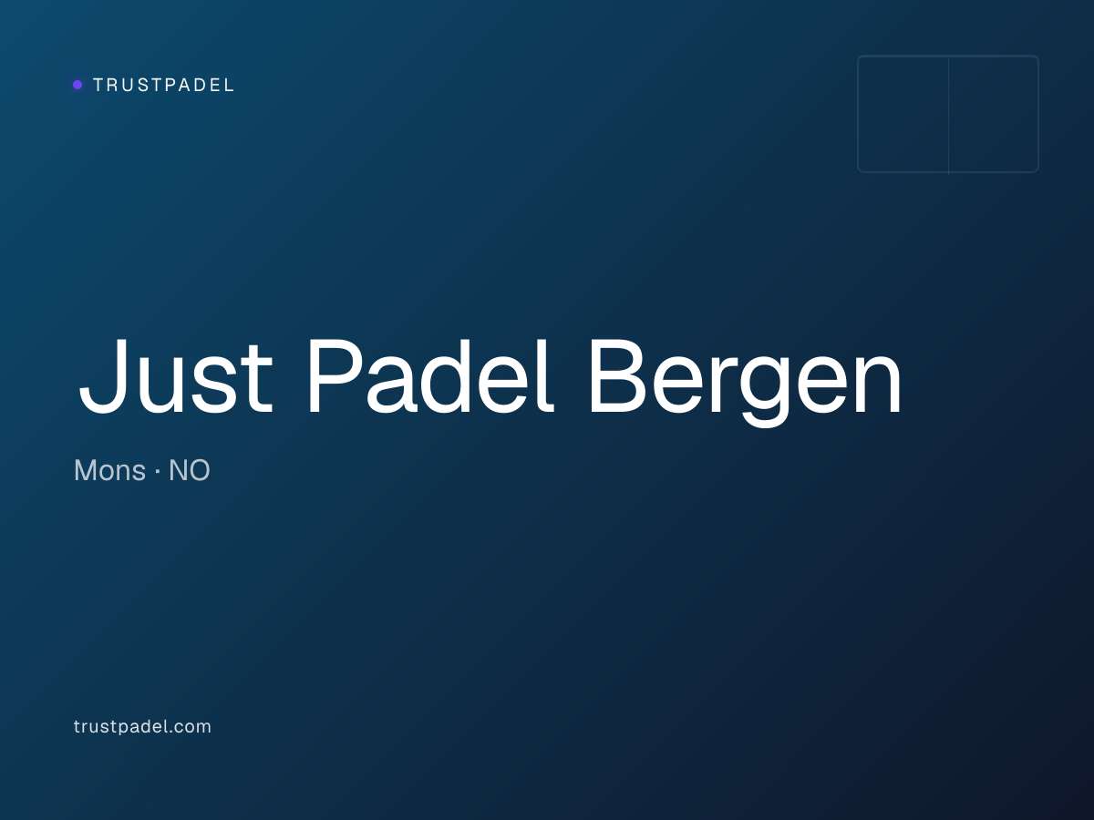 Just Padel Bergen padel club