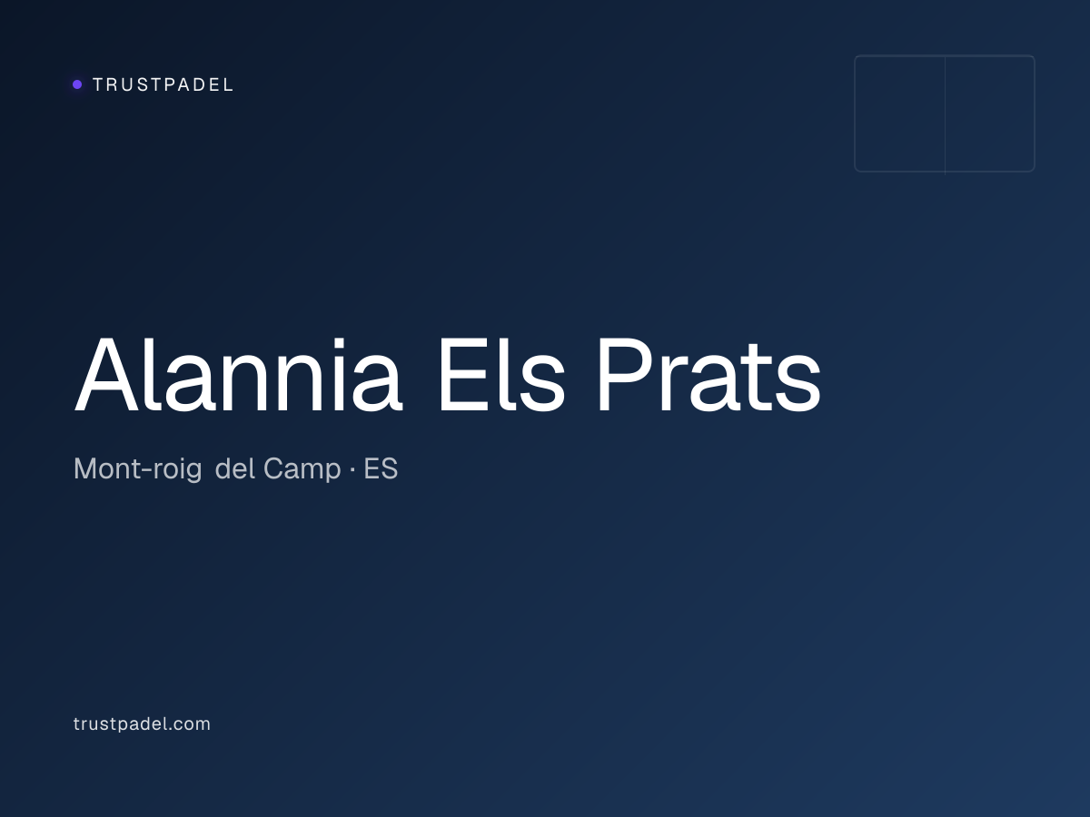 Alannia Els Prats padel club