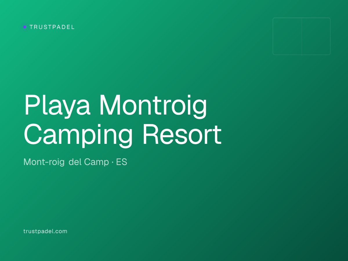 Playa Montroig Camping Resort padel club