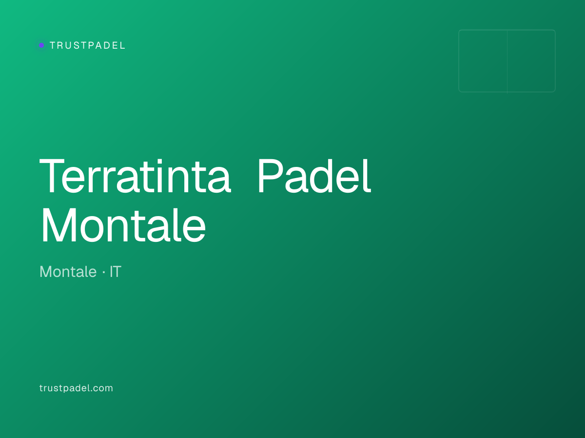 Terratinta Padel Montale padel club