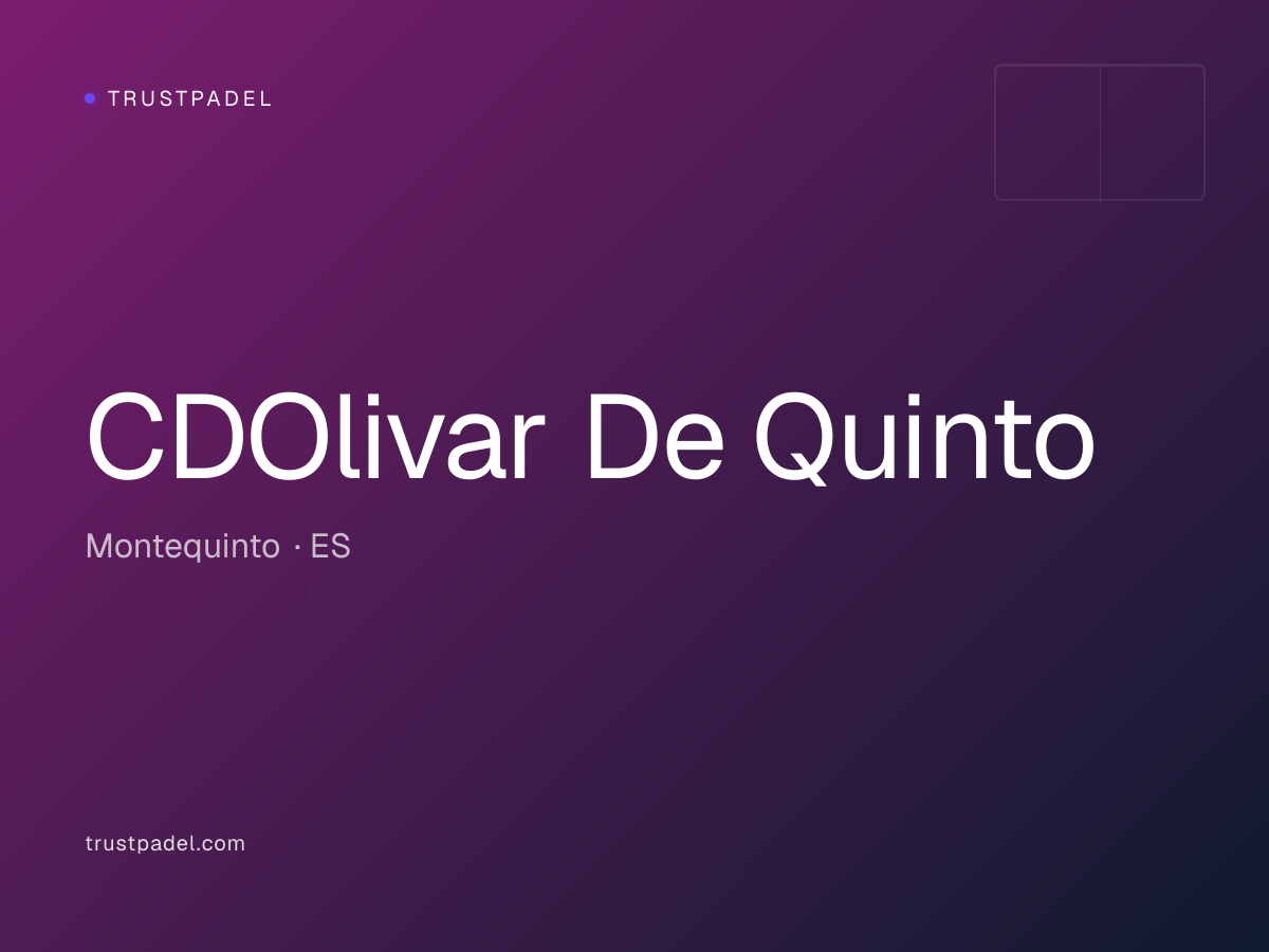 CDOlivar De Quinto padel club