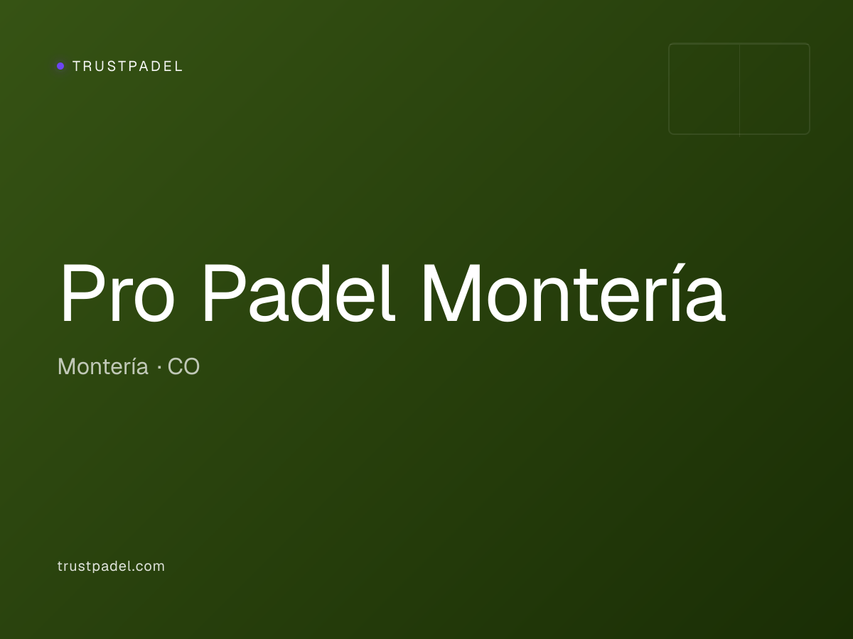 Pro Padel Montería padel club
