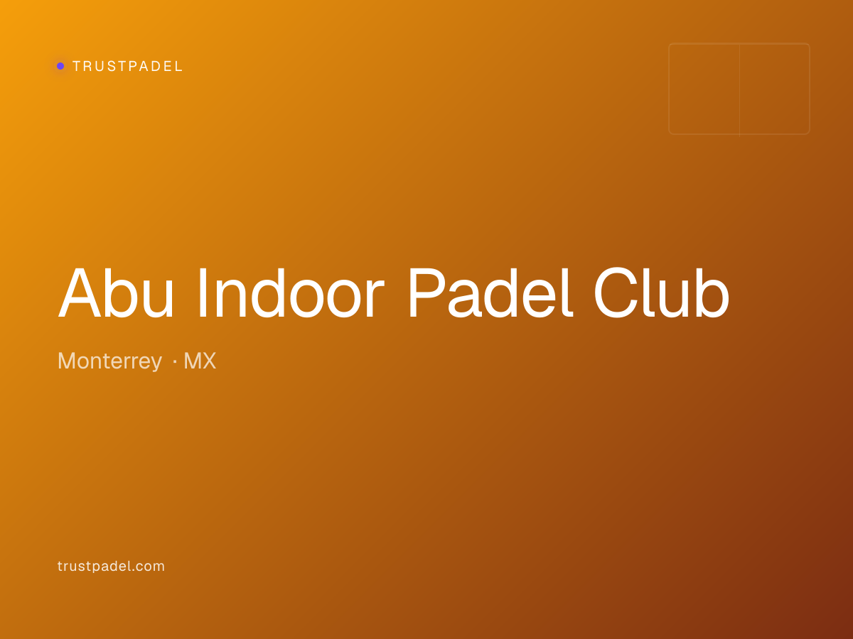 Abu Indoor Padel Club padel club