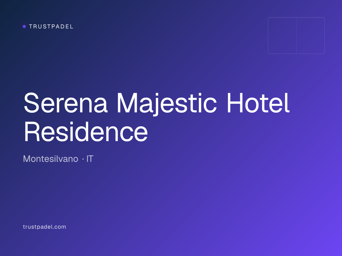 Serena Majestic Hotel Residence padel club