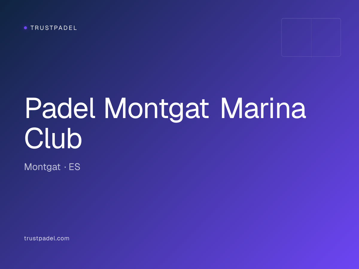 Padel Montgat Marina Club padel club