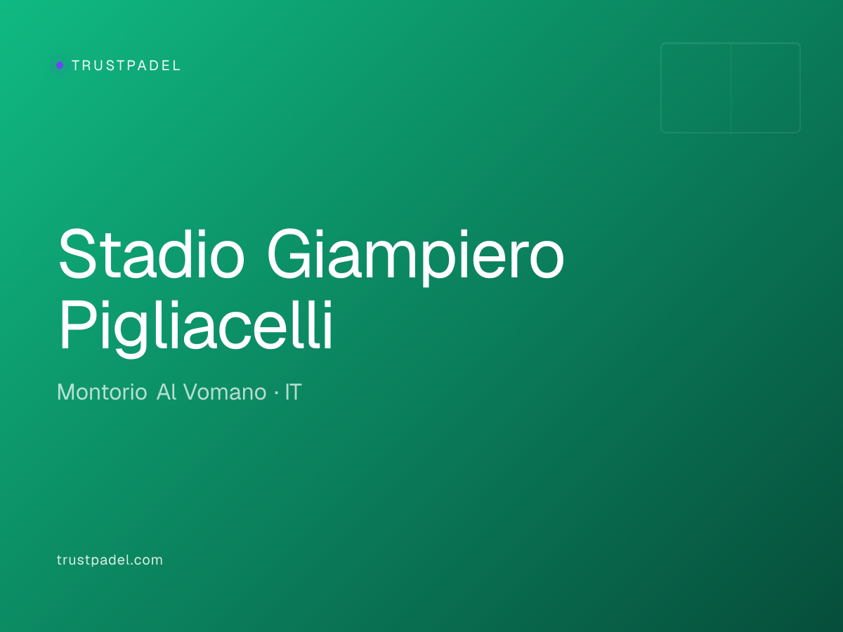 Stadio Giampiero Pigliacelli padel club