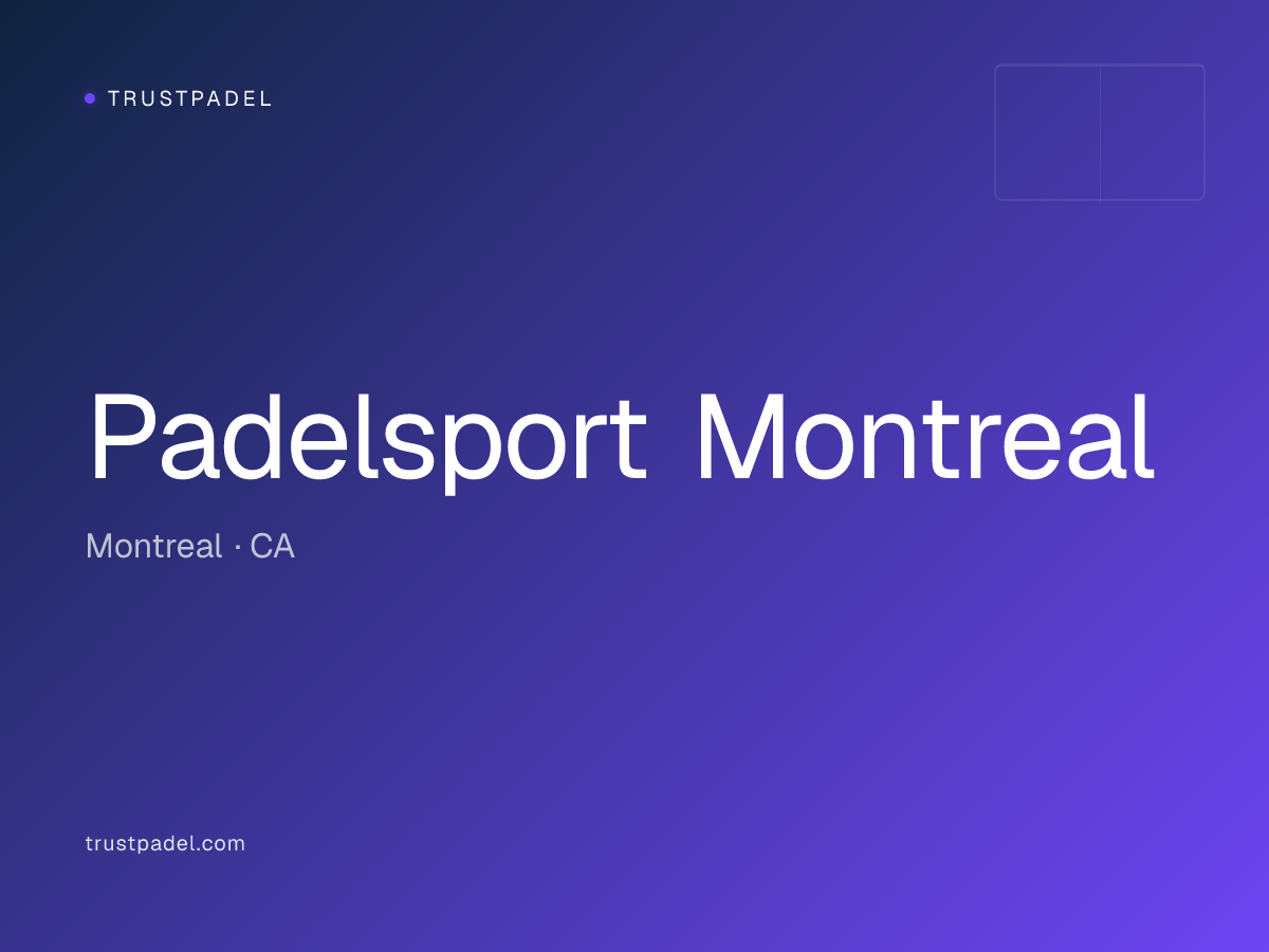 Padelsport Montreal padel club