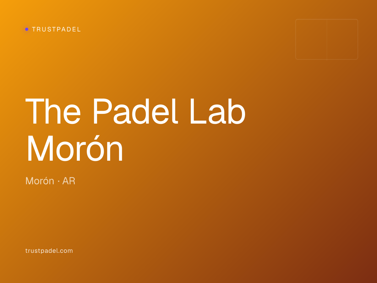 The Padel Lab Morón padel club