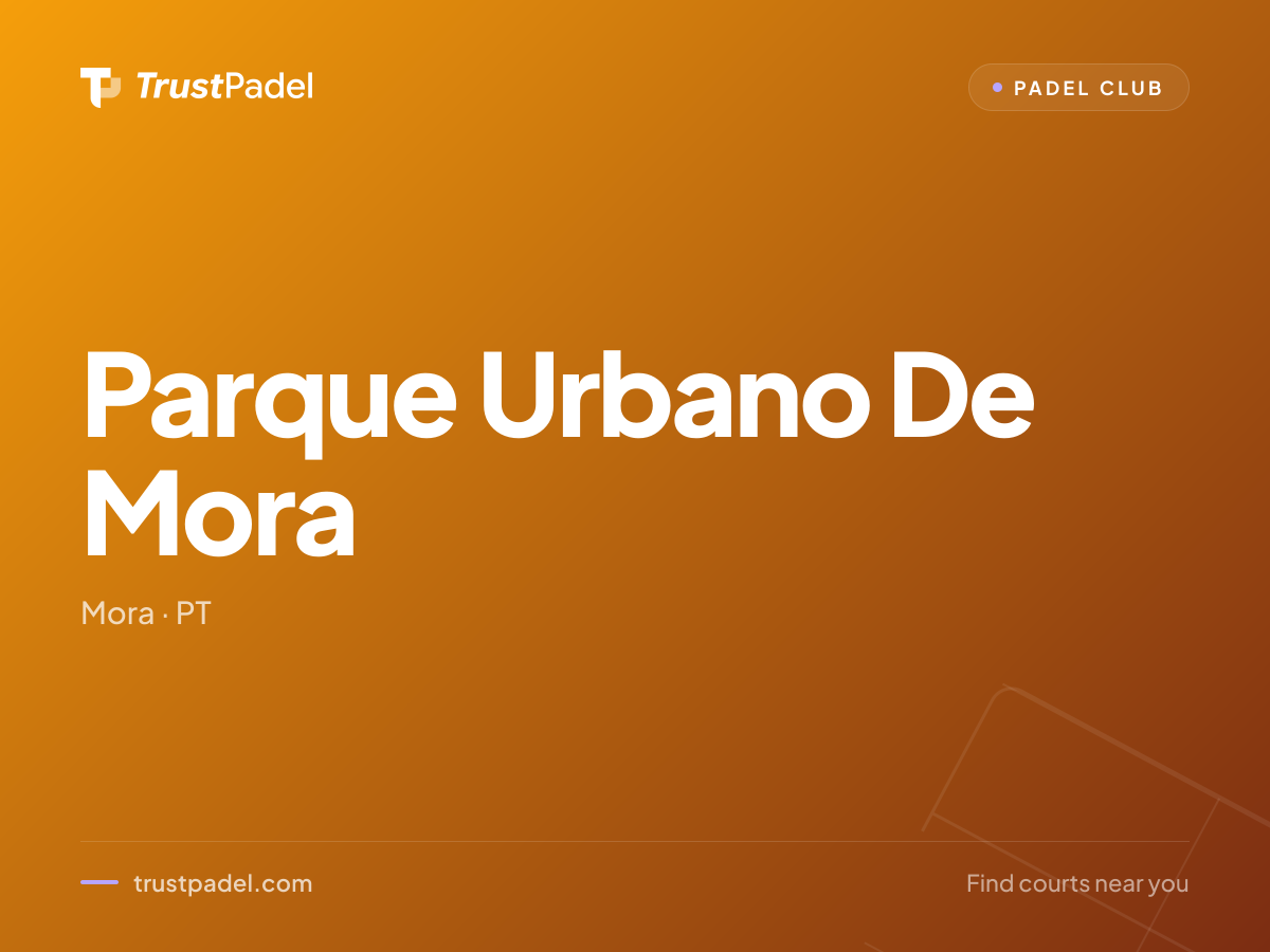 Parque Urbano De Mora padel club