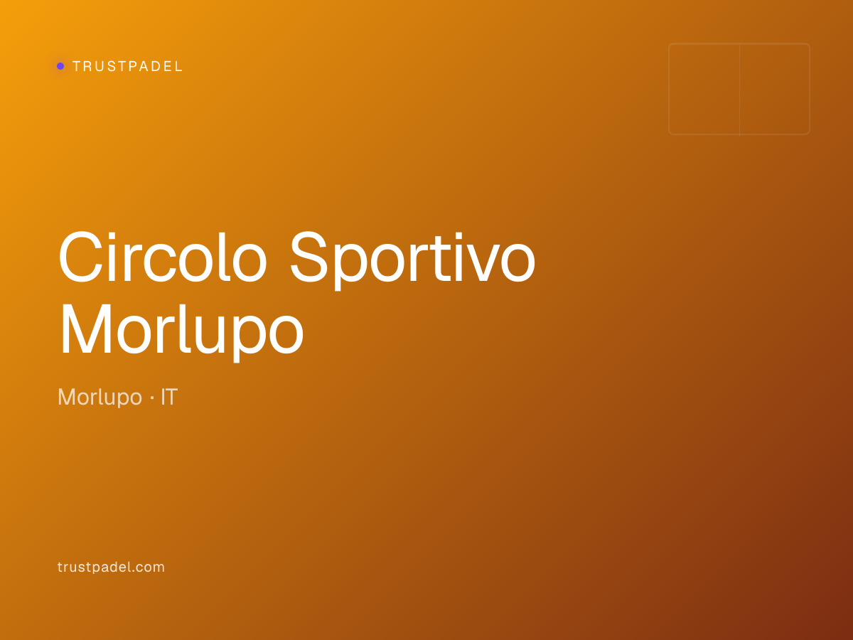 Circolo Sportivo Morlupo padel club