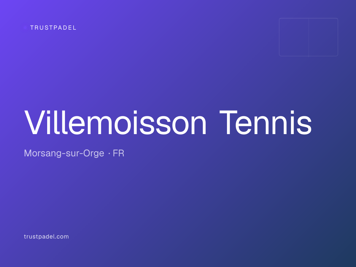 Villemoisson Tennis padel club