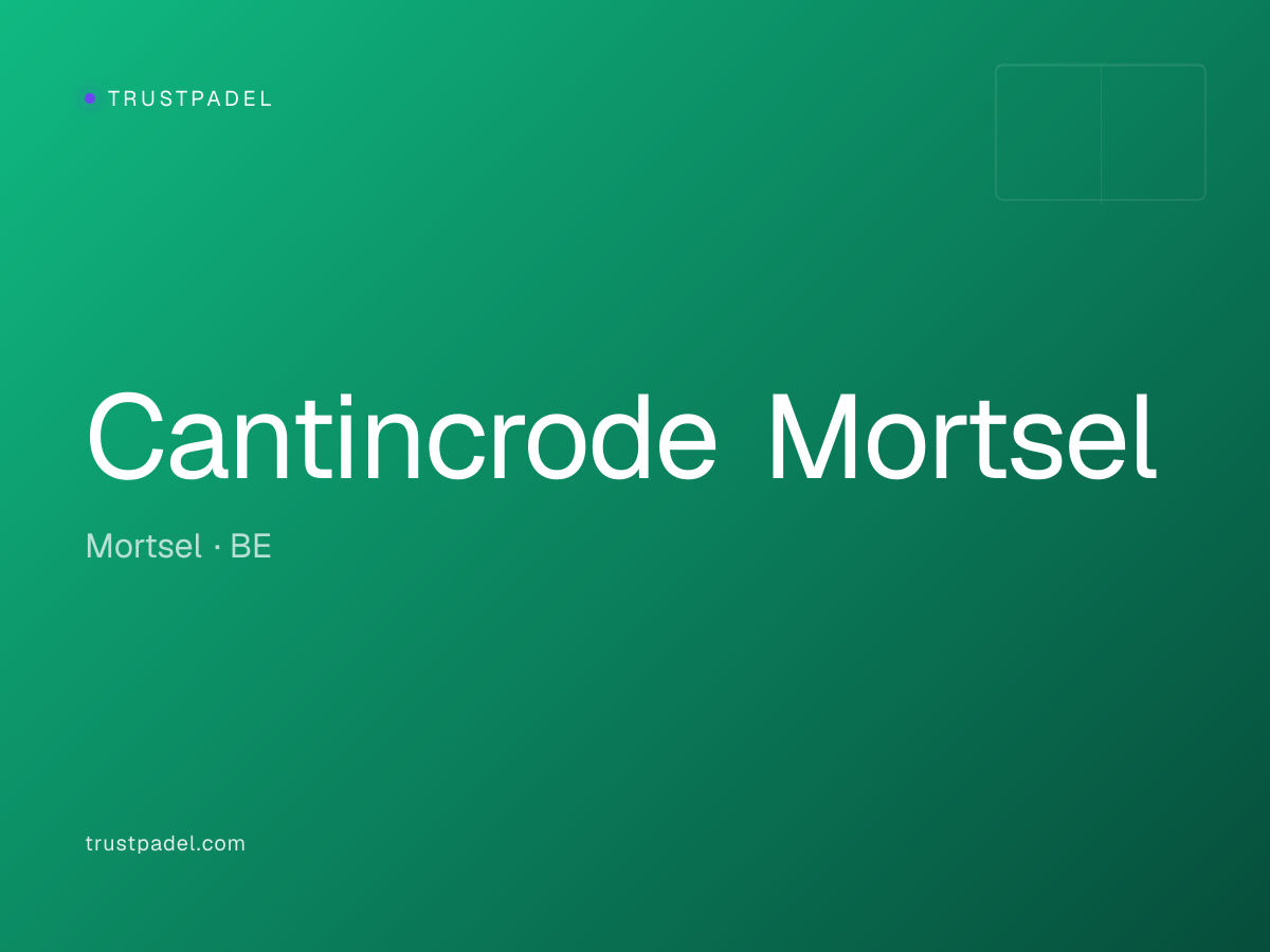 Cantincrode Mortsel padel club