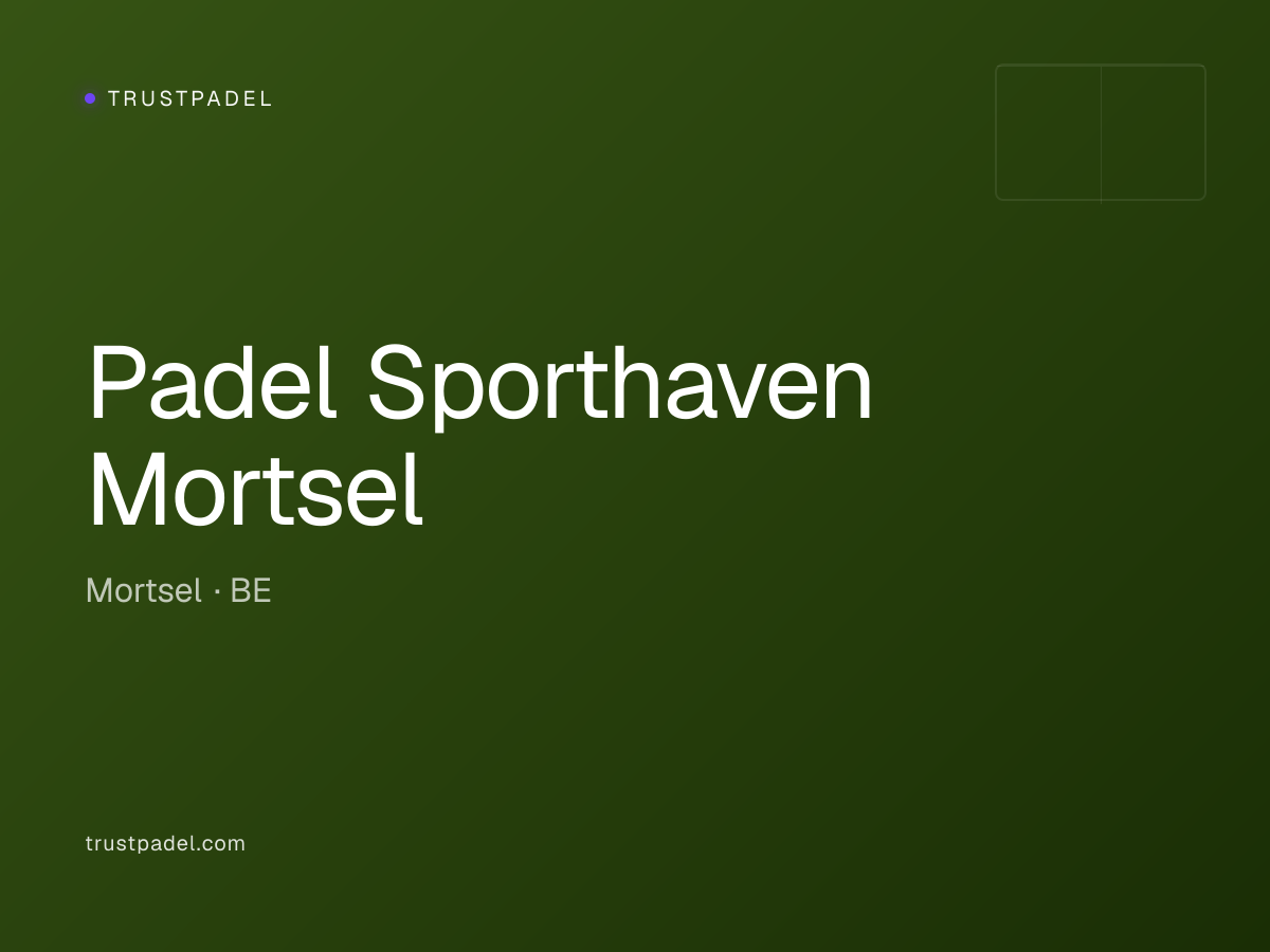 Padel Sporthaven Mortsel padel club