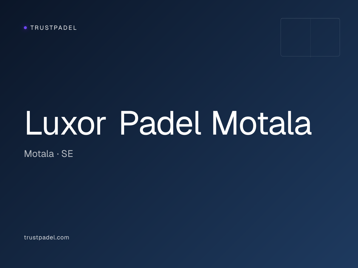 Luxor Padel Motala padel club