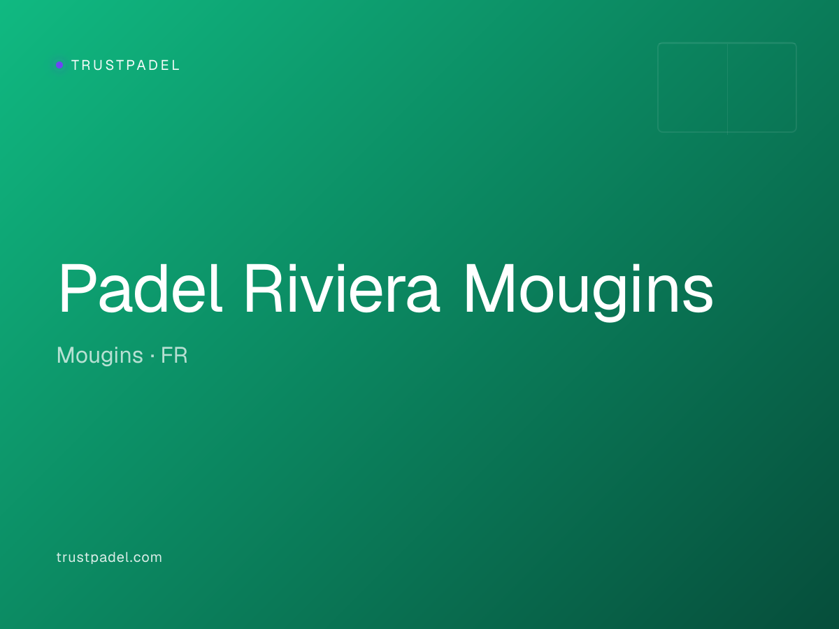 Padel Riviera Mougins padel club