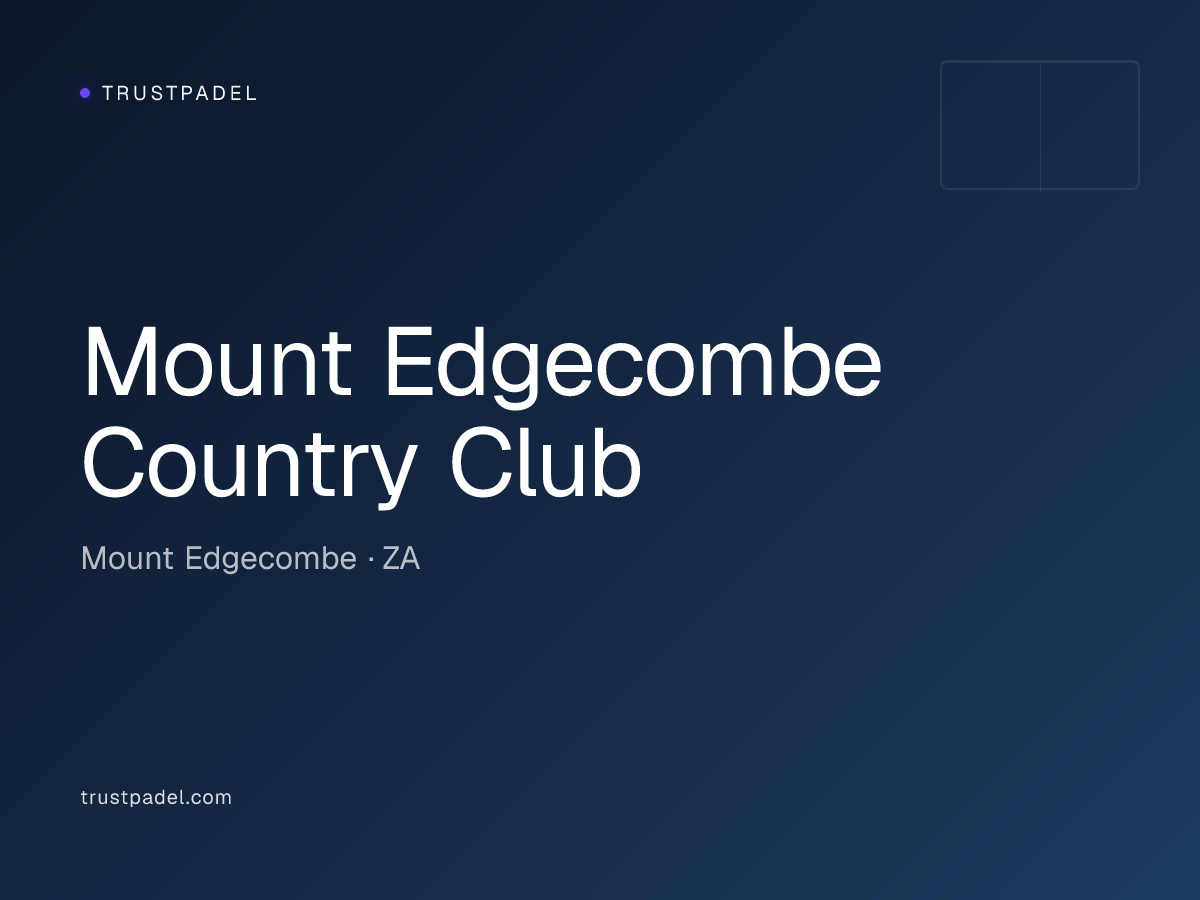 Mount Edgecombe Country Club padel club
