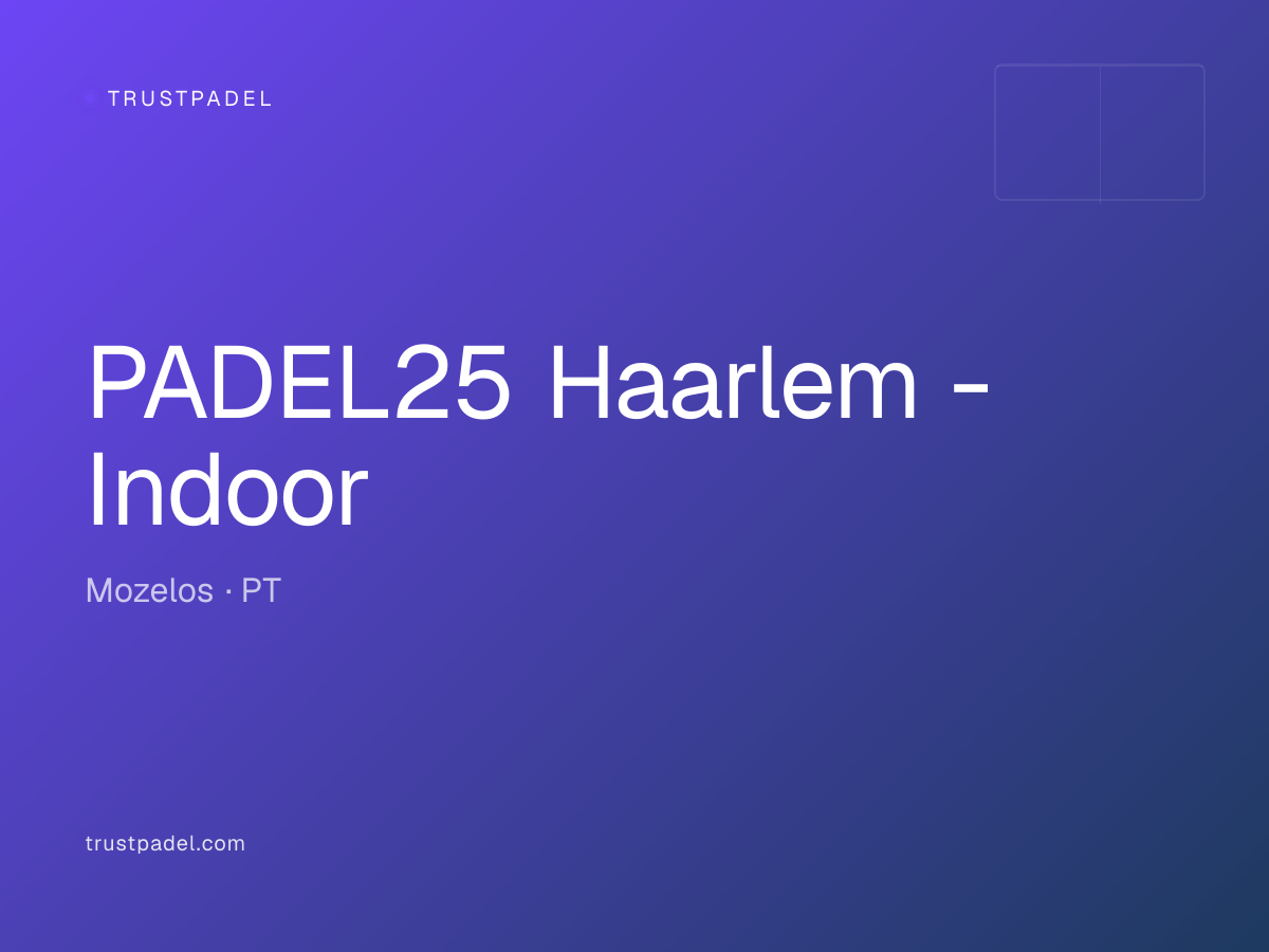 PADEL25 Haarlem - Indoor padel club