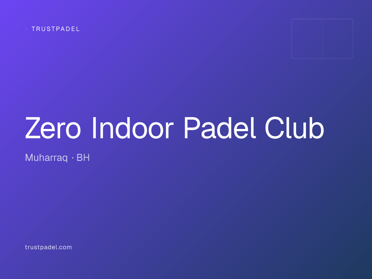 Zero Indoor Padel Club padel club