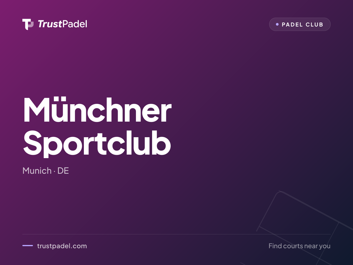Münchner Sportclub padel club