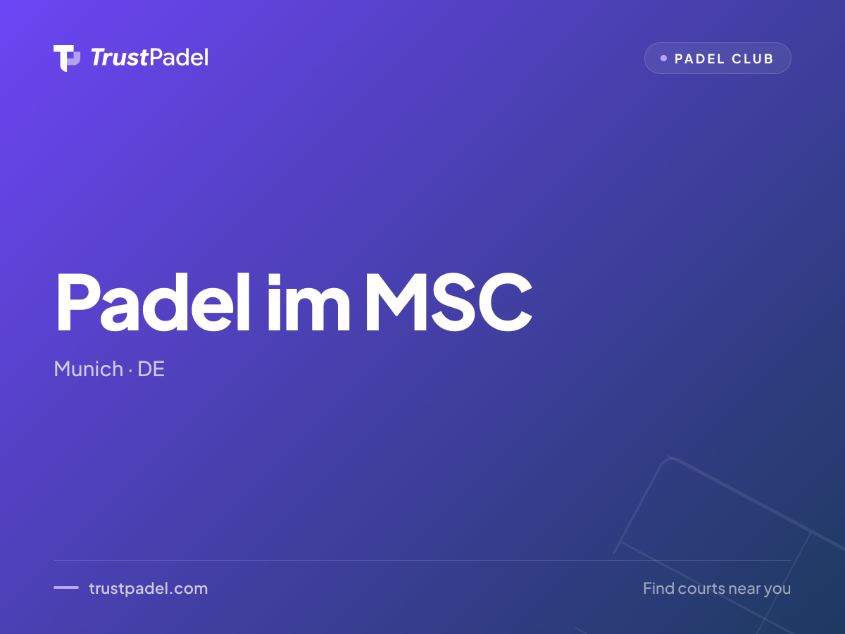 Padel im MSC padel club