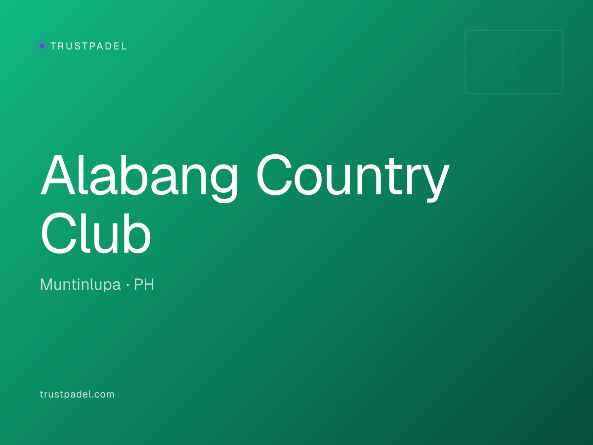 Alabang Country Club padel club