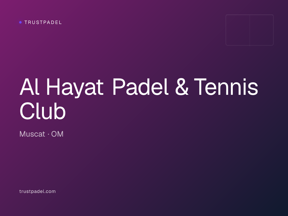 Al Hayat Padel & Tennis Club padel club