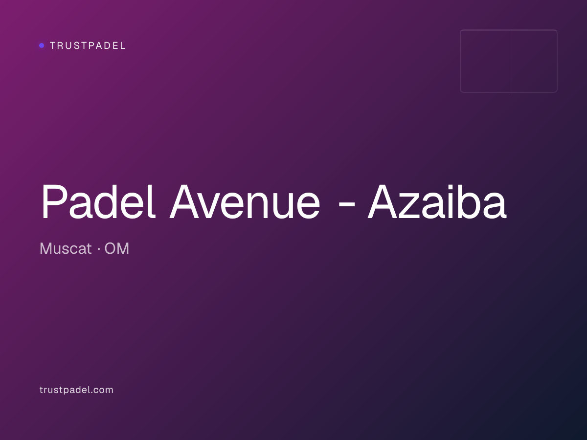 Padel Avenue - Azaiba padel club