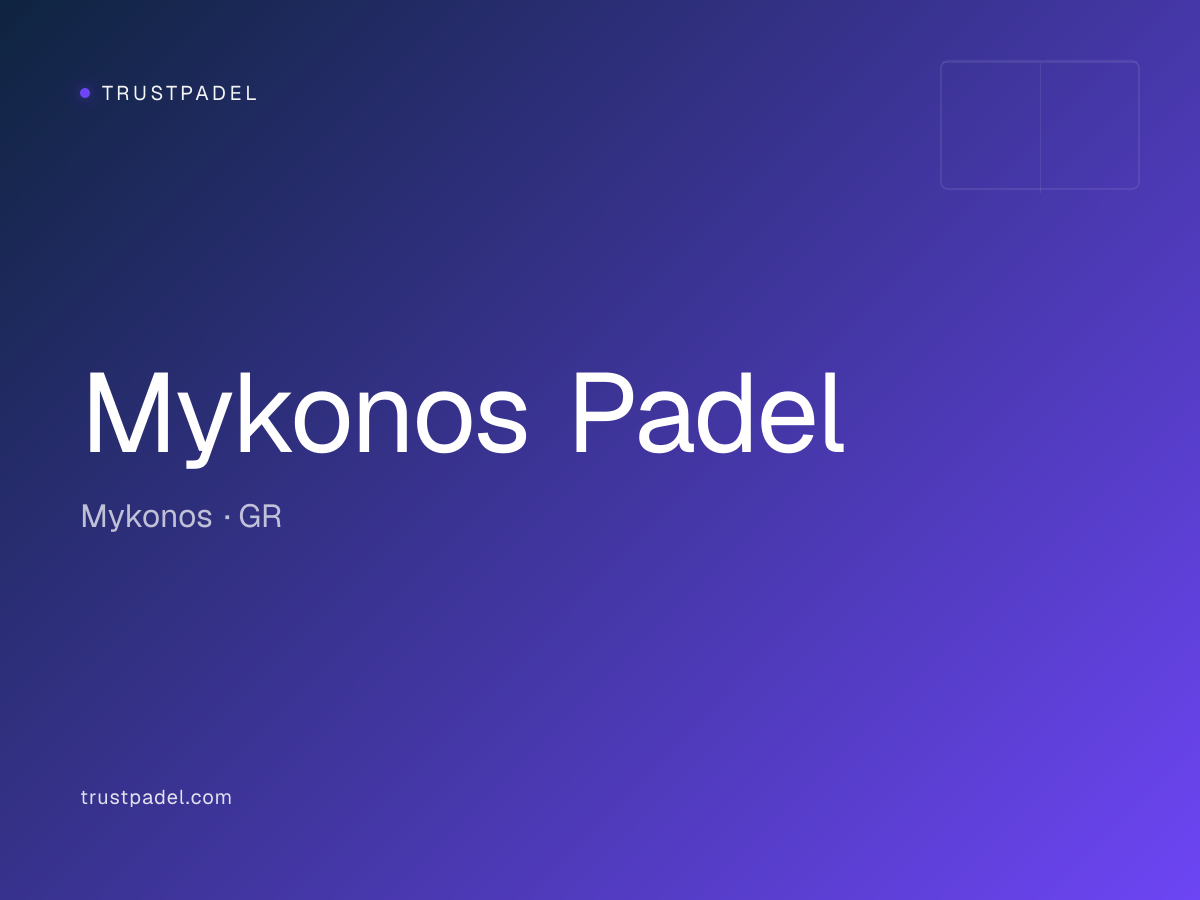 Mykonos Padel padel club