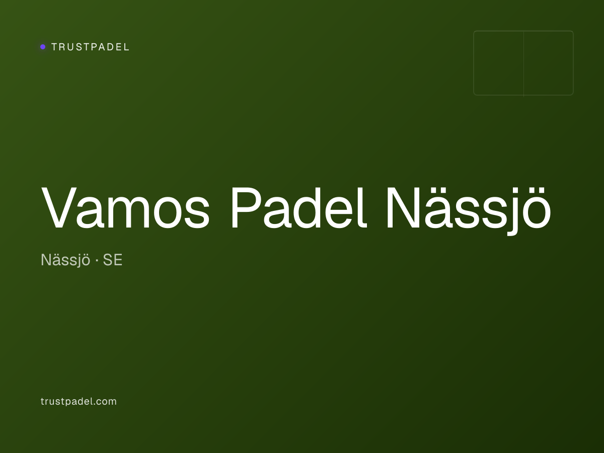 Vamos Padel Nässjö padel club