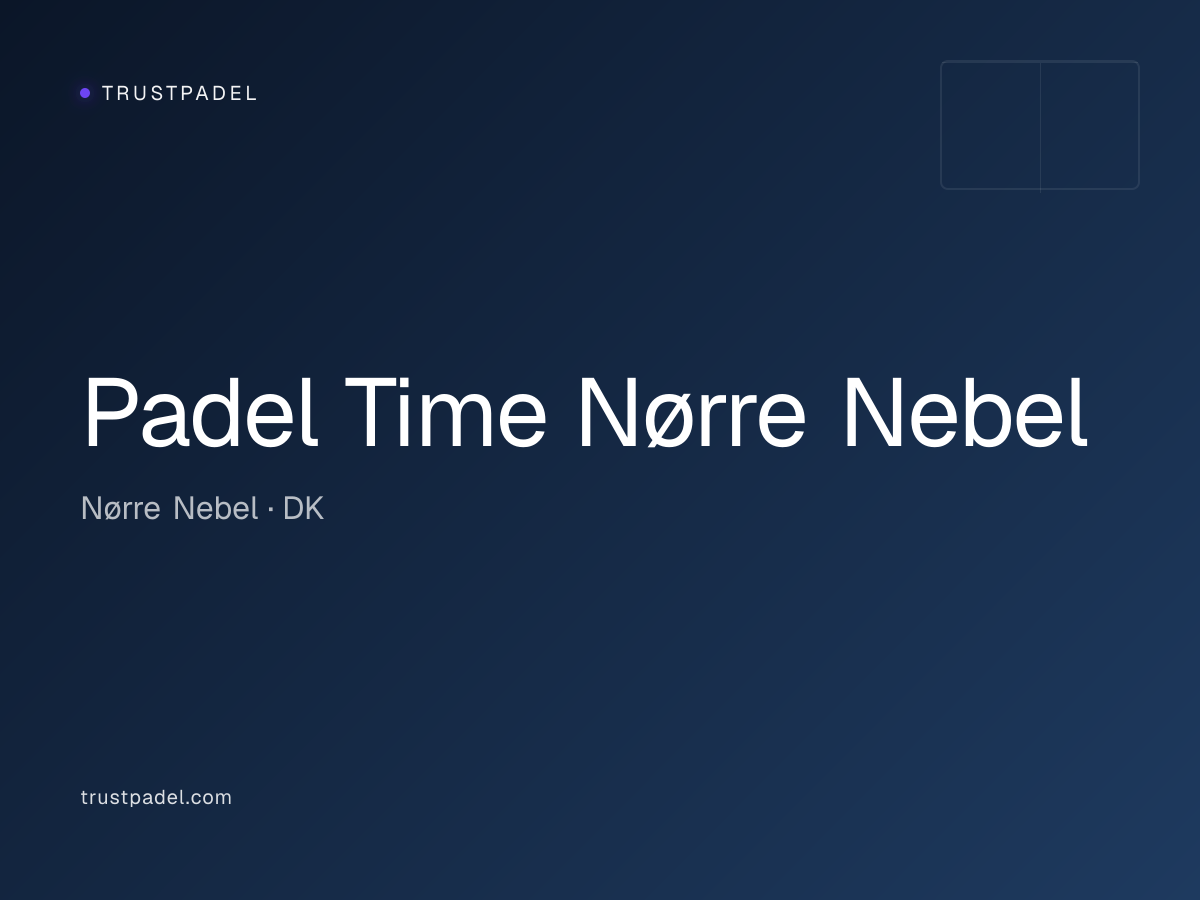 Padel Time Nørre Nebel padel club