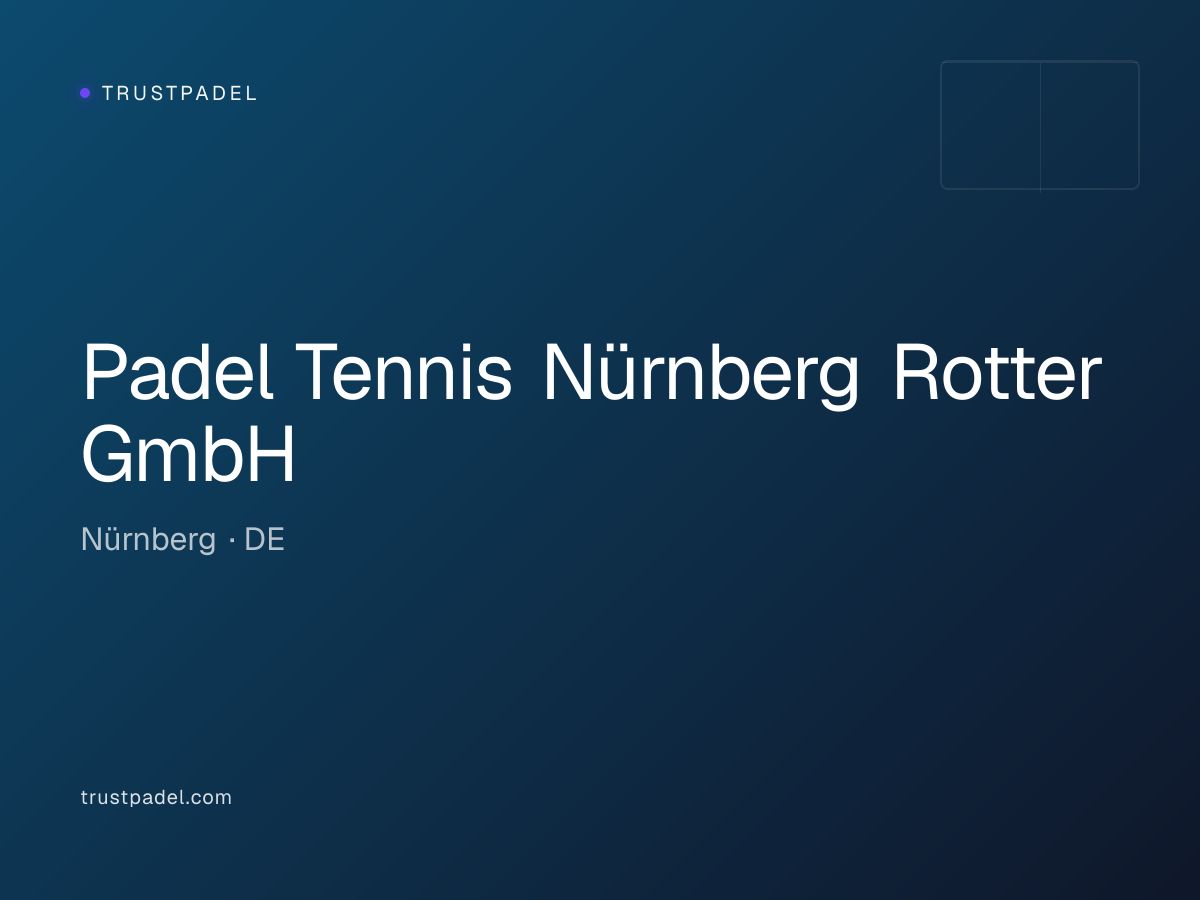 Padel Tennis Nürnberg Rotter GmbH padel club