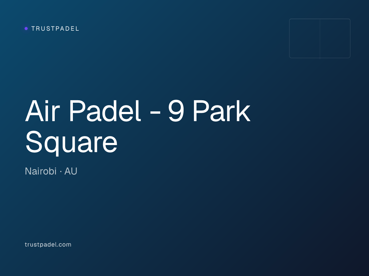 Air Padel - 9 Park Square padel club