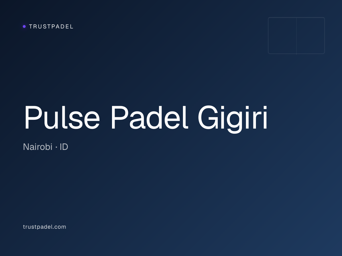 Pulse Padel Gigiri padel club