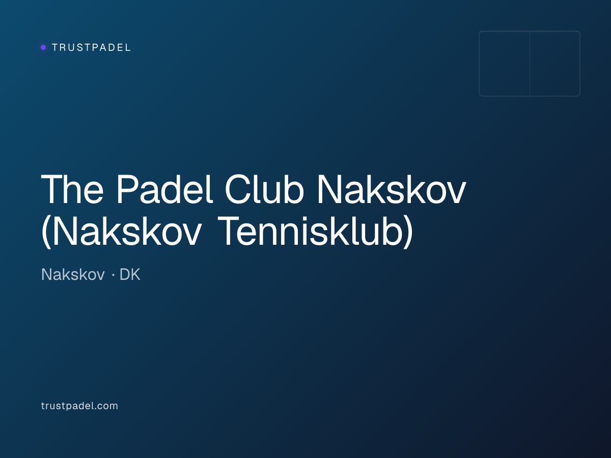 The Padel Club Nakskov (Nakskov Tennisklub) padel club