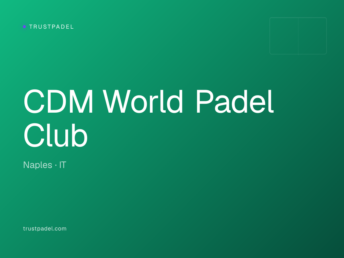 CDM World Padel Club padel club