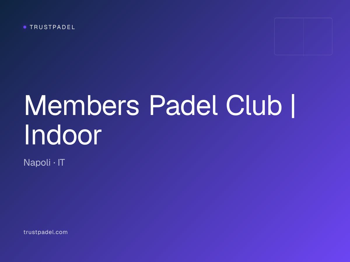 Members Padel Club | Indoor padel club