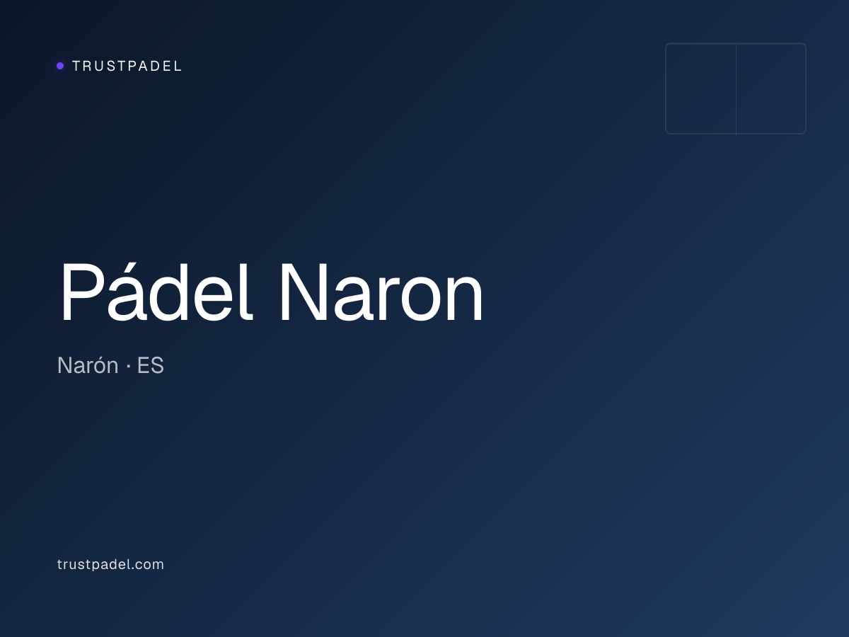 Pádel Naron padel club
