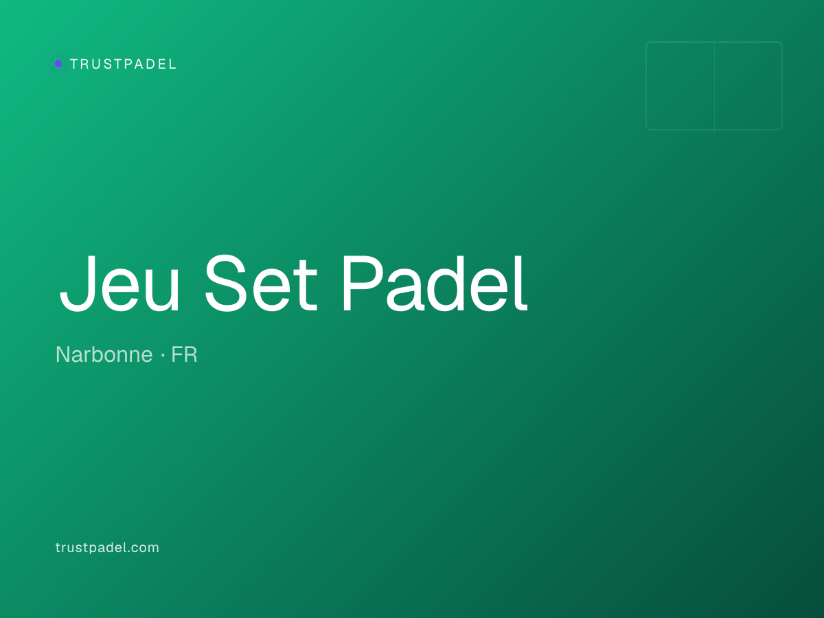 Jeu Set Padel padel club