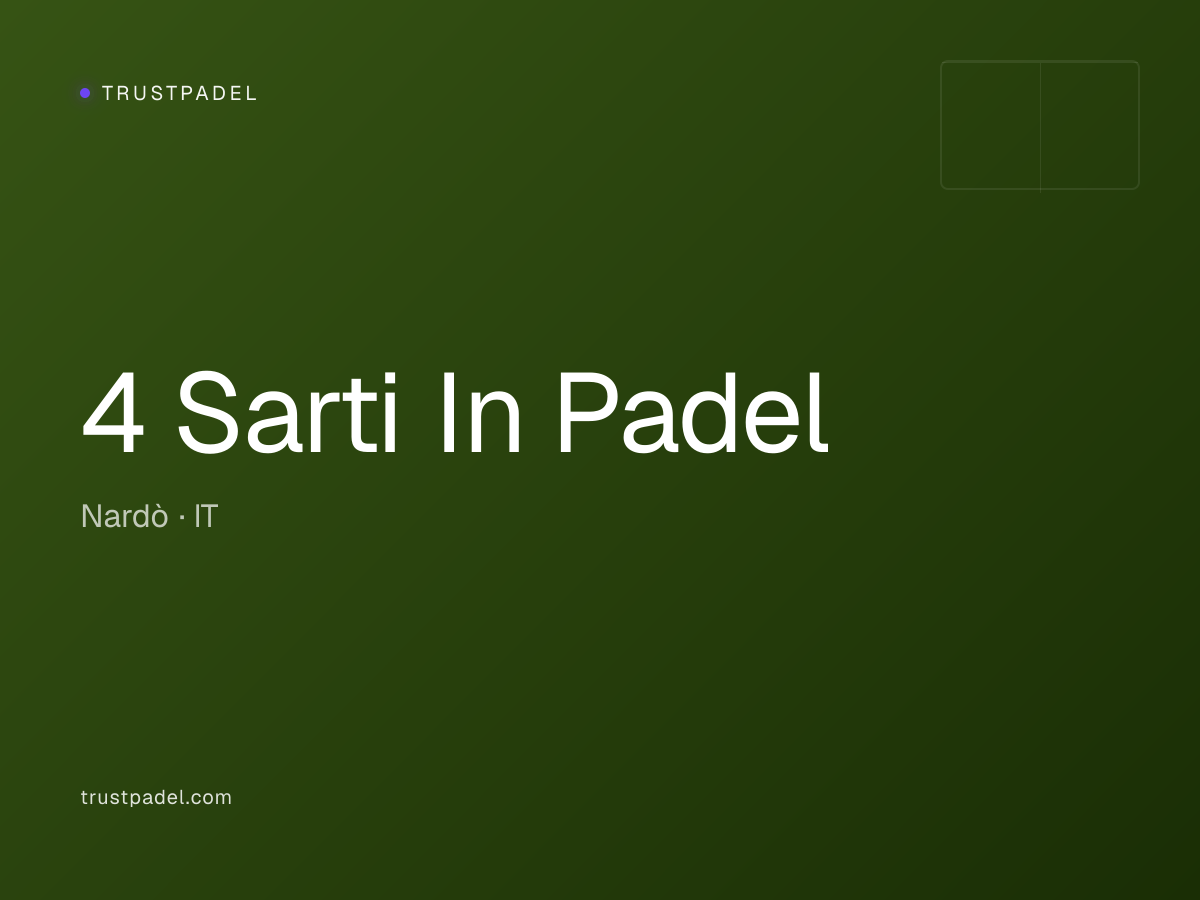 4 Sarti In Padel padel club