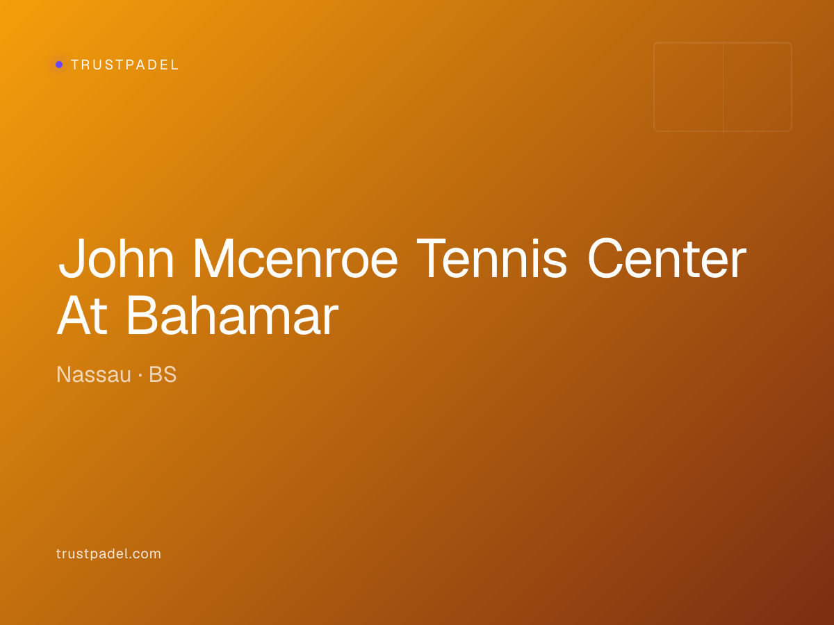 John Mcenroe Tennis Center At Bahamar padel club