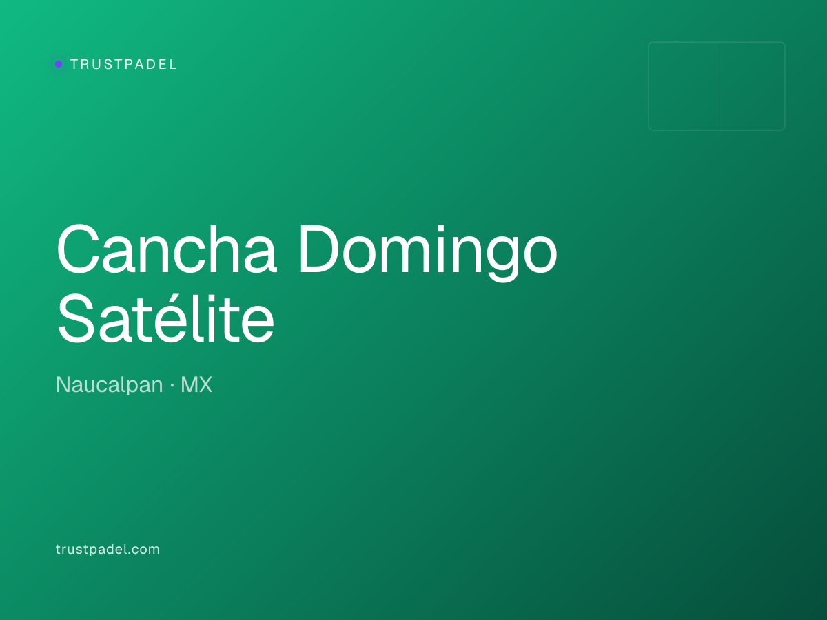 Cancha Domingo Satélite padel club