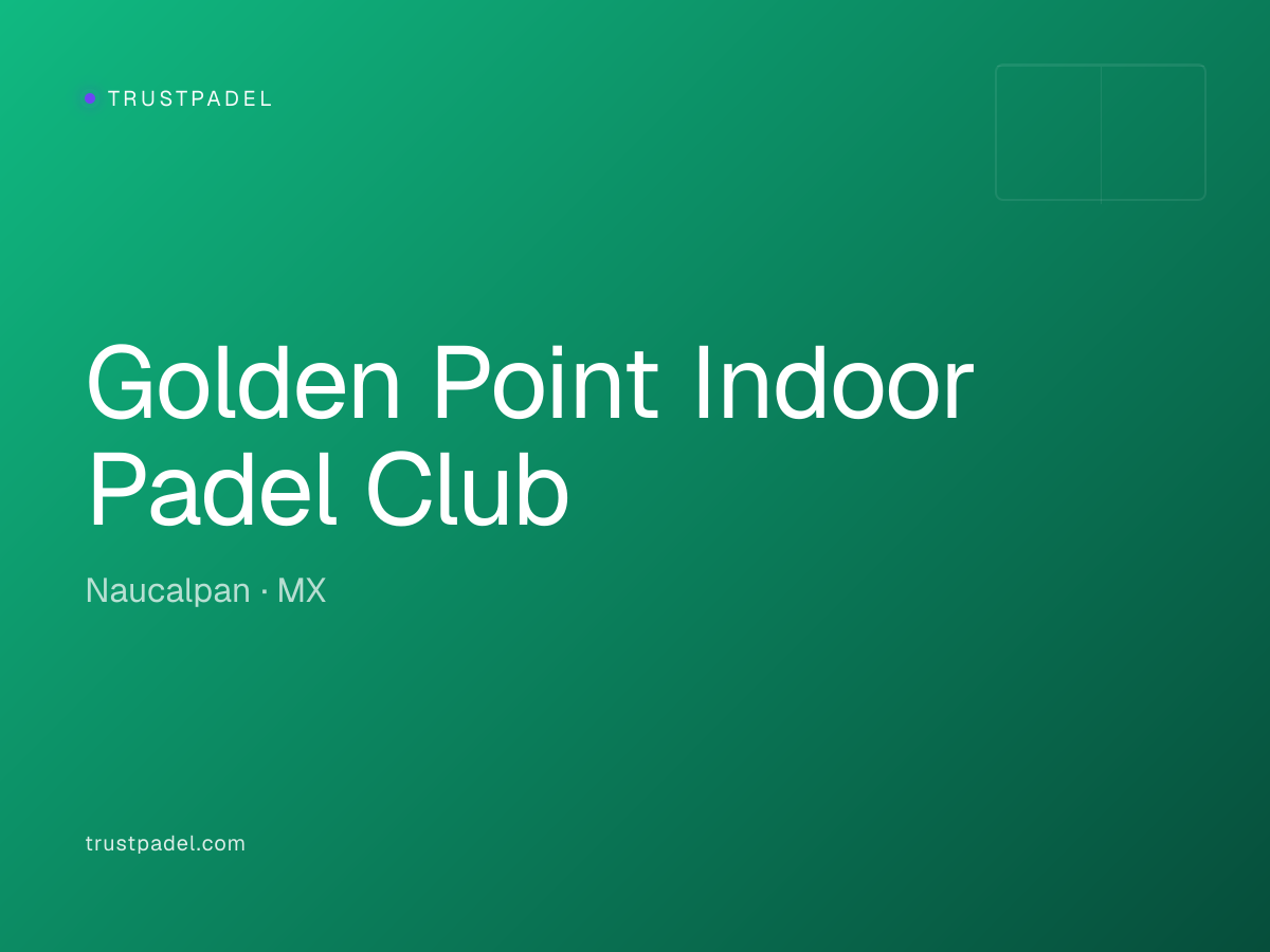 Golden Point Indoor Padel Club padel club