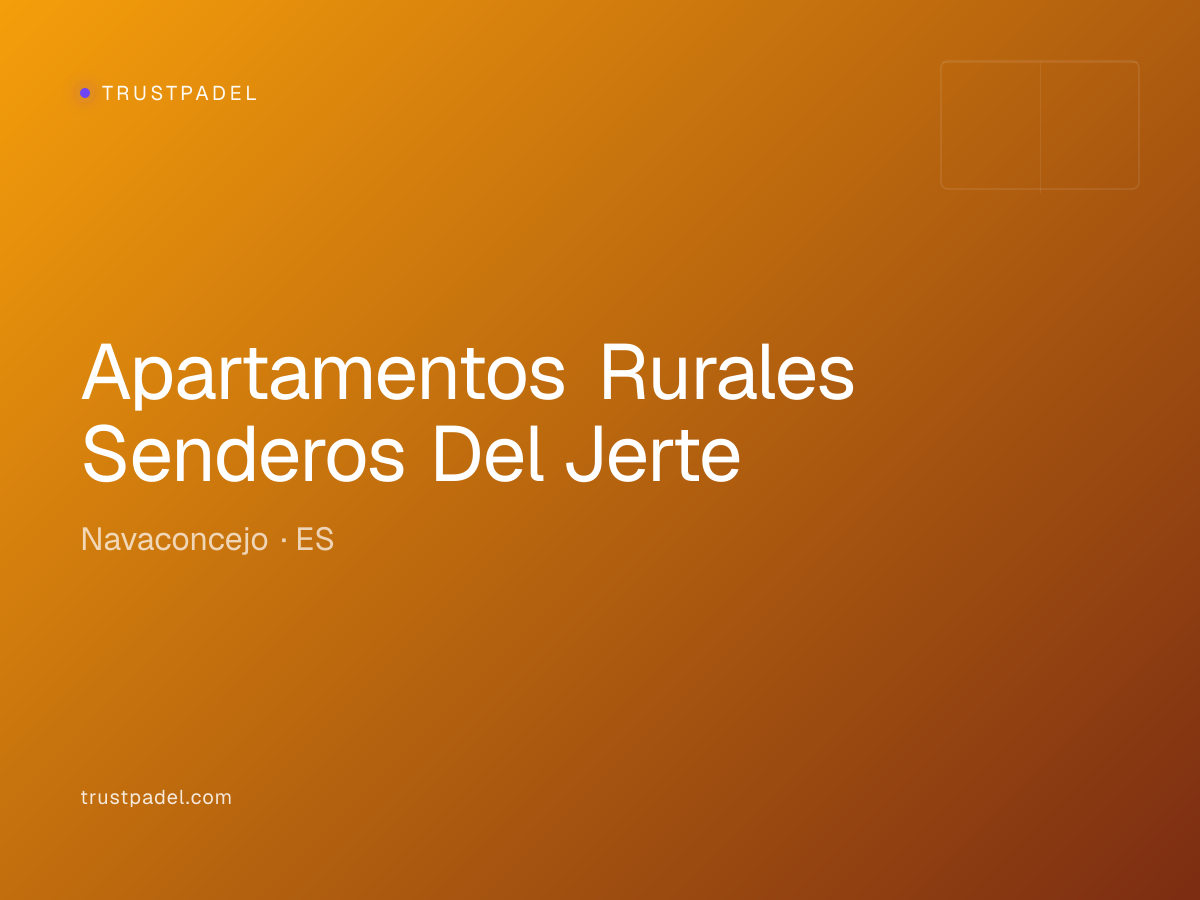 Apartamentos Rurales Senderos Del Jerte padel club