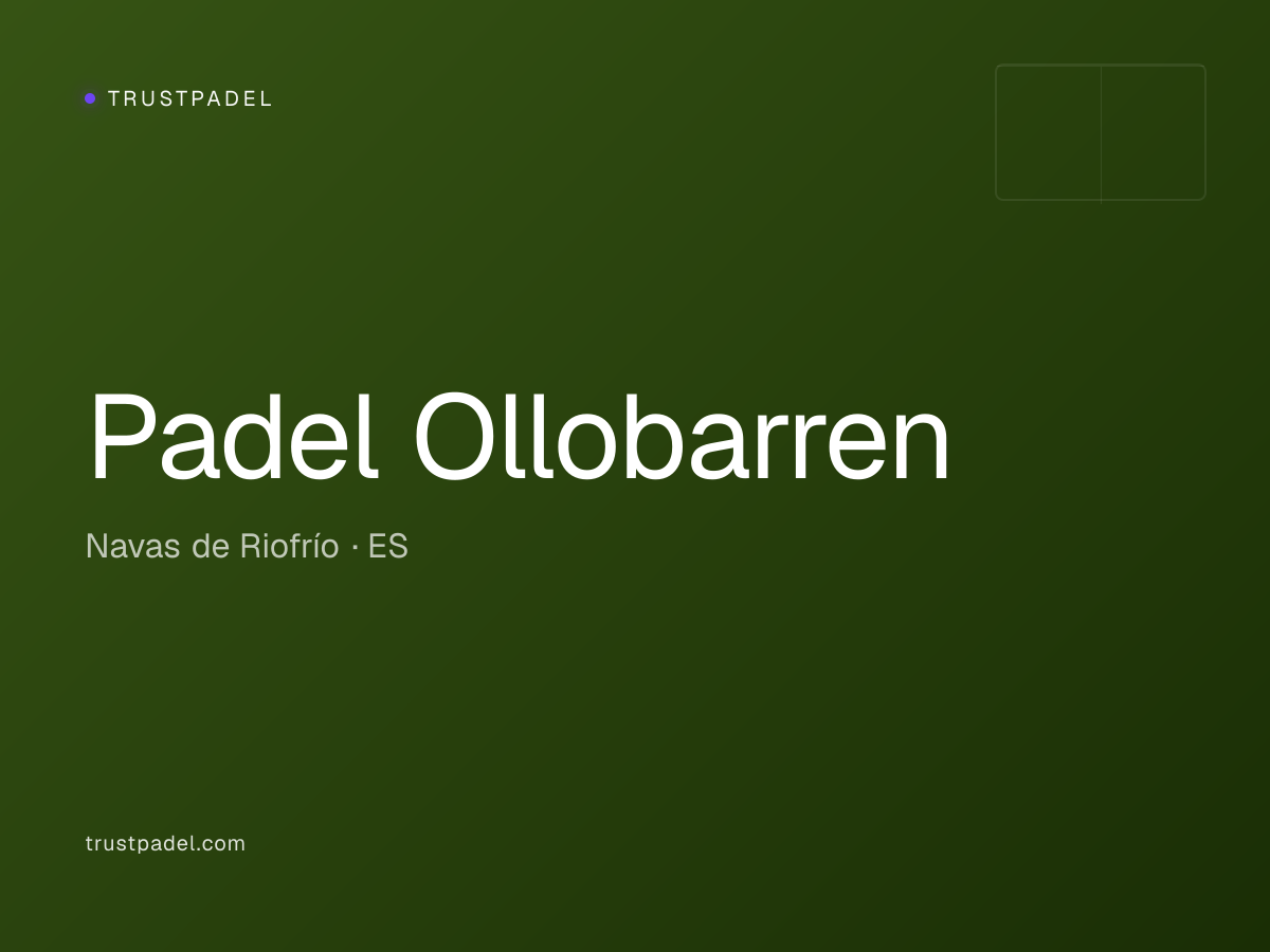 Padel Ollobarren padel club