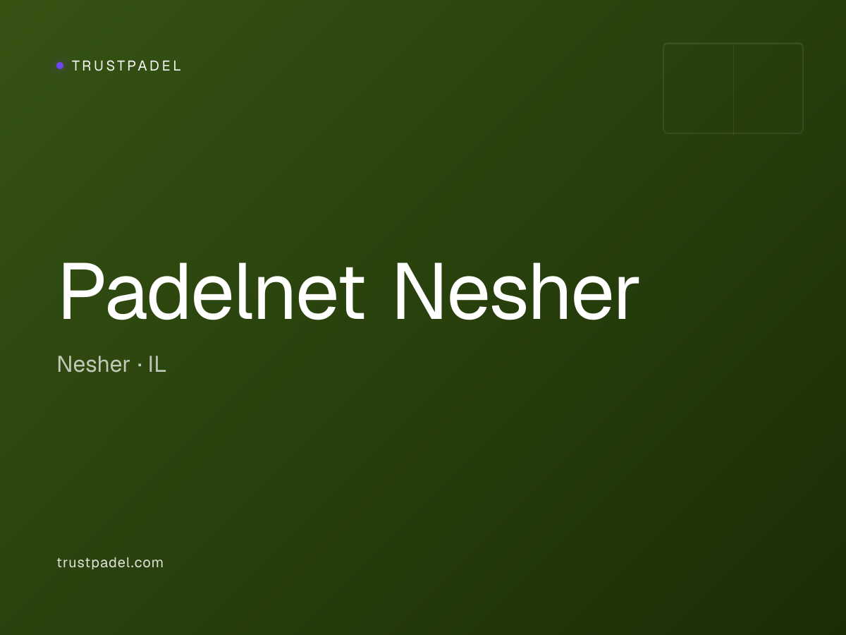 Padelnet Nesher padel club