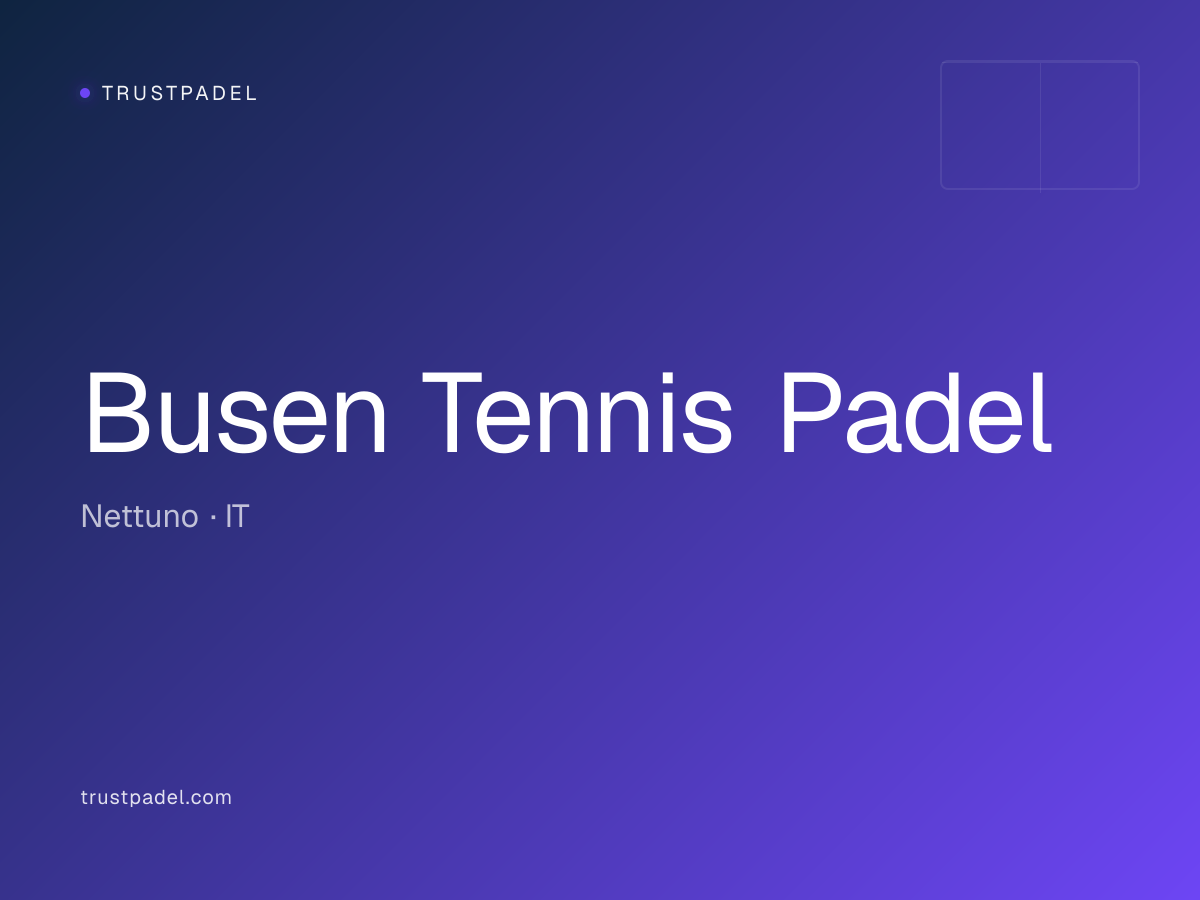 Busen Tennis Padel padel club