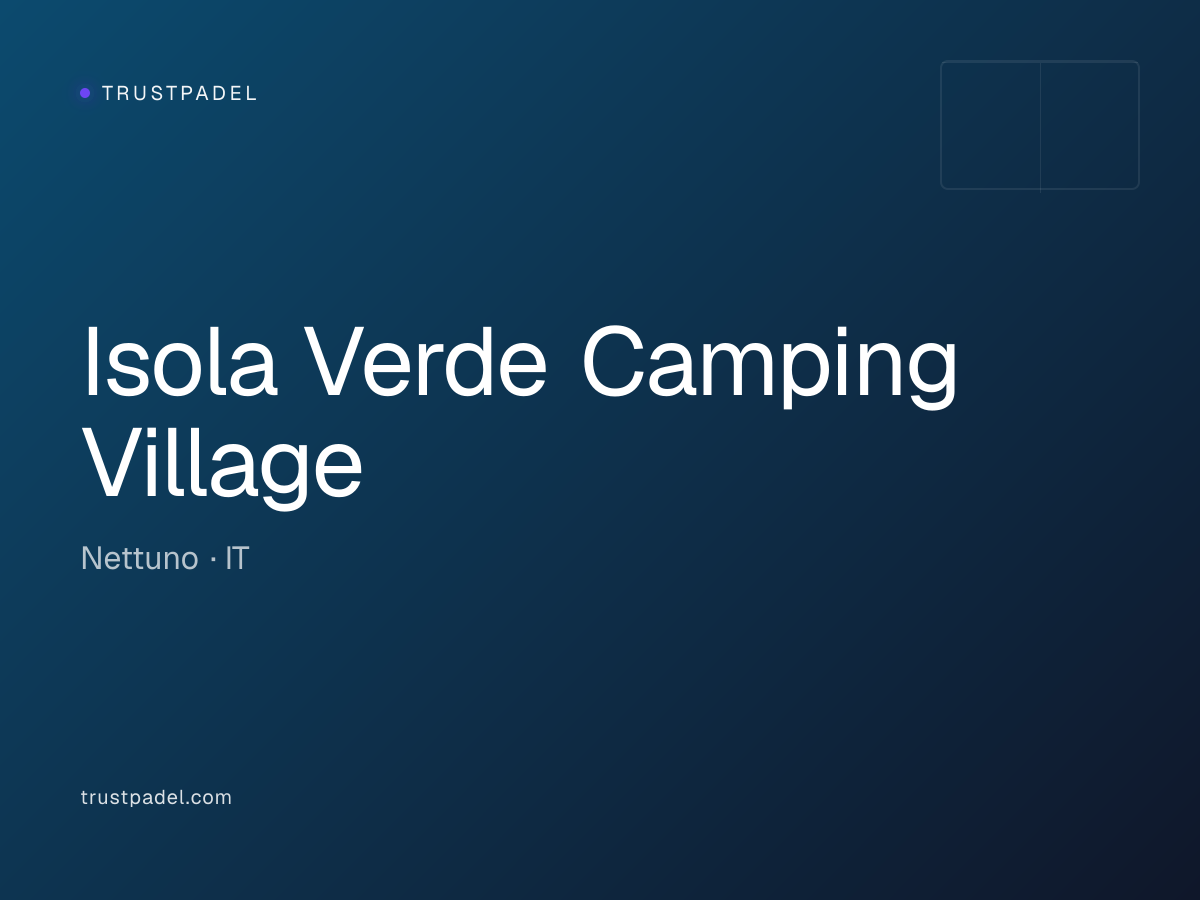 Isola Verde Camping Village padel club