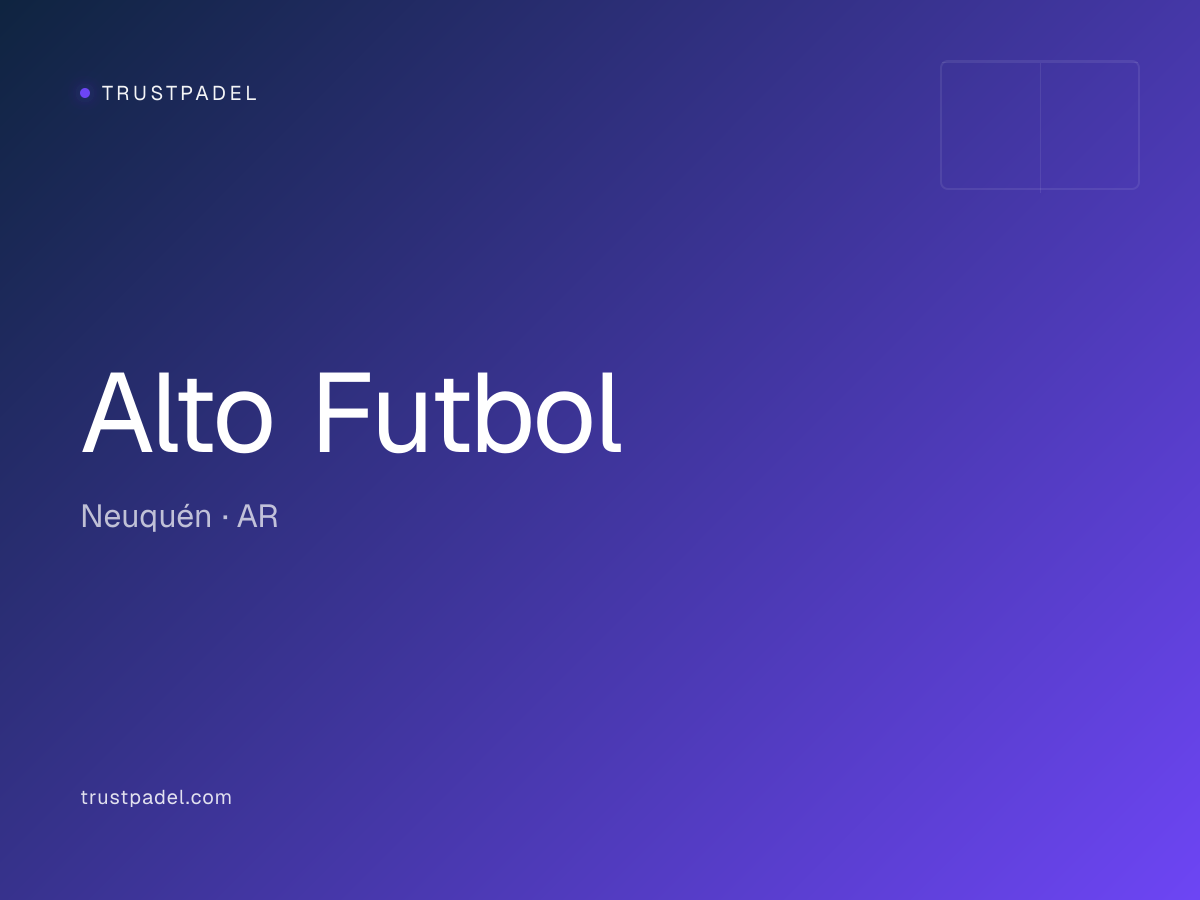Alto Futbol padel club